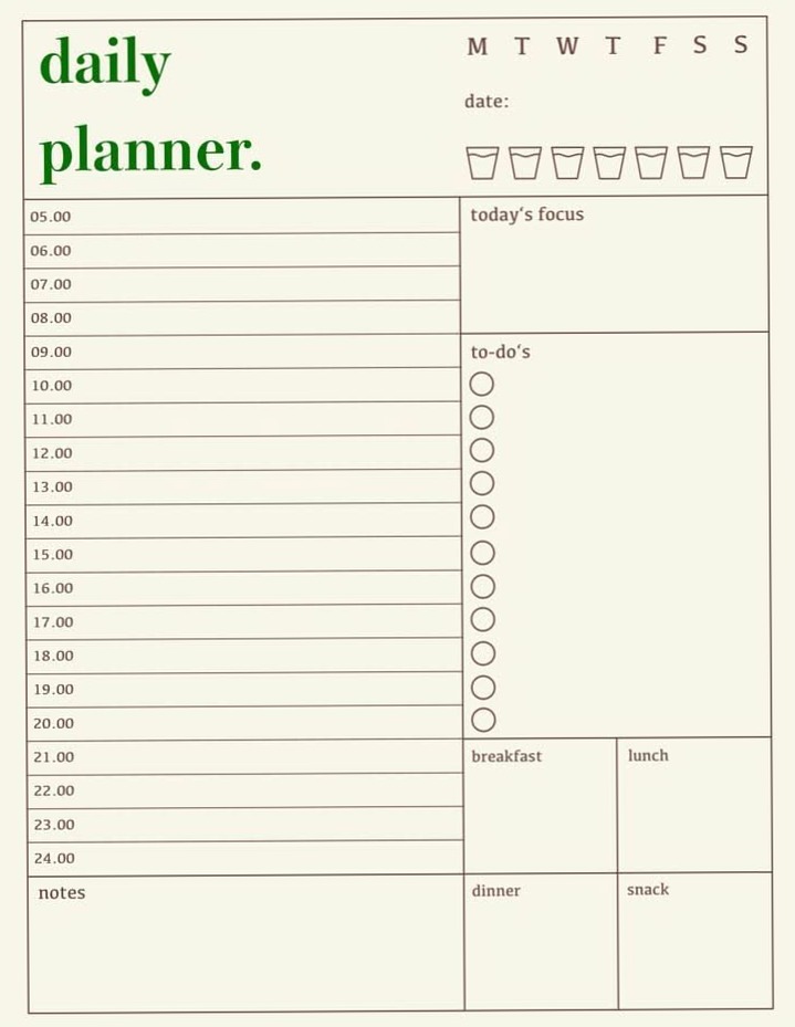 Unlock Productivity with Free Digital Planner Template — 🍰 🥂 stay inspired all year long