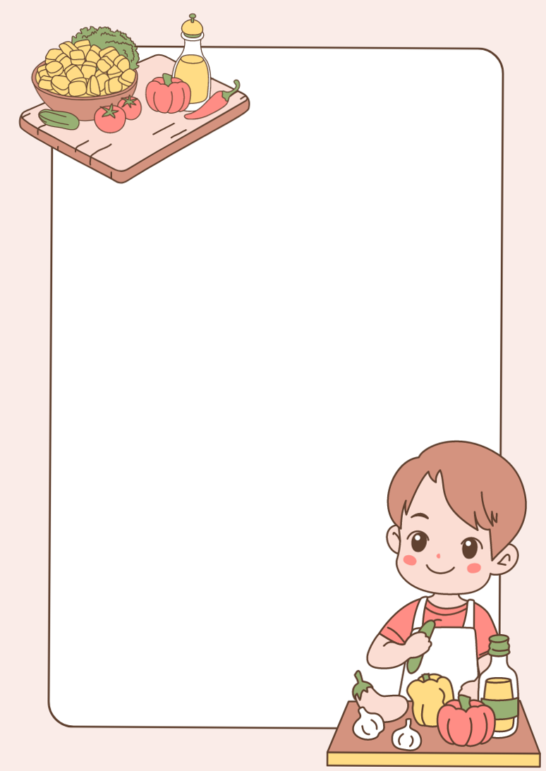 🌈 💎 Vibrant Fun Boy Preparing Meals with Veggies | Free Canva Templates | dream life manifestation