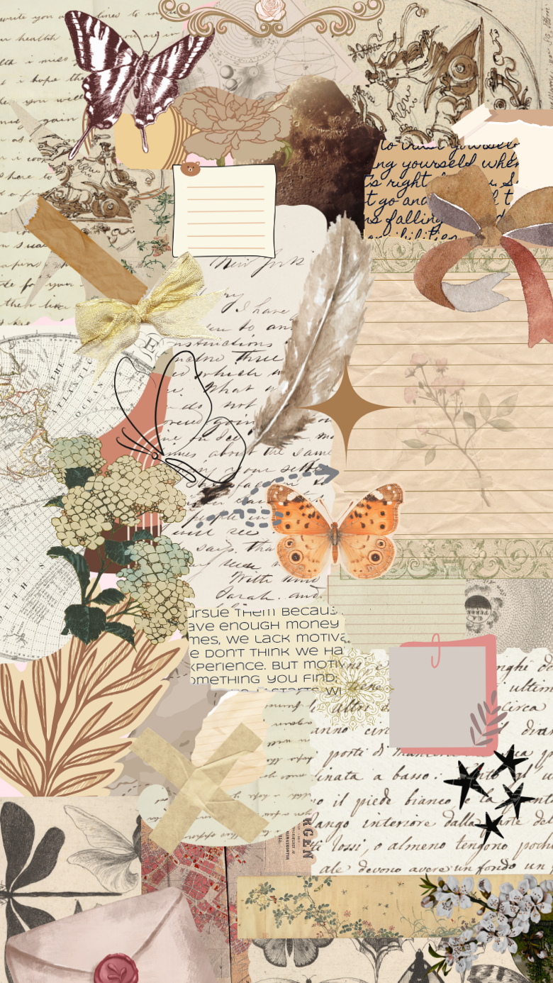 Vintage Journal Collage Aesthetic for Digital Design & Planners — 📌 📊 dream life manifestation