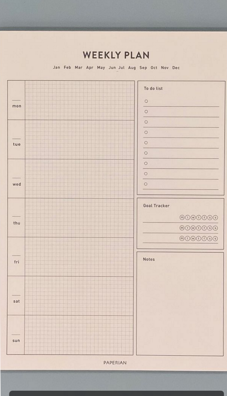 Vintage Weekly Planner | Japanese Study Schedule Template — 📅 📝 stay inspired all year long