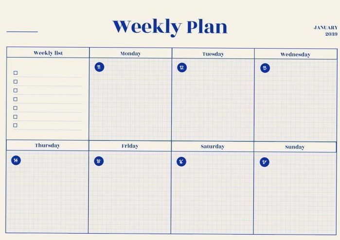 🖇️ 📌 Viral Weekly Digital Planner Design | romanticize your routine