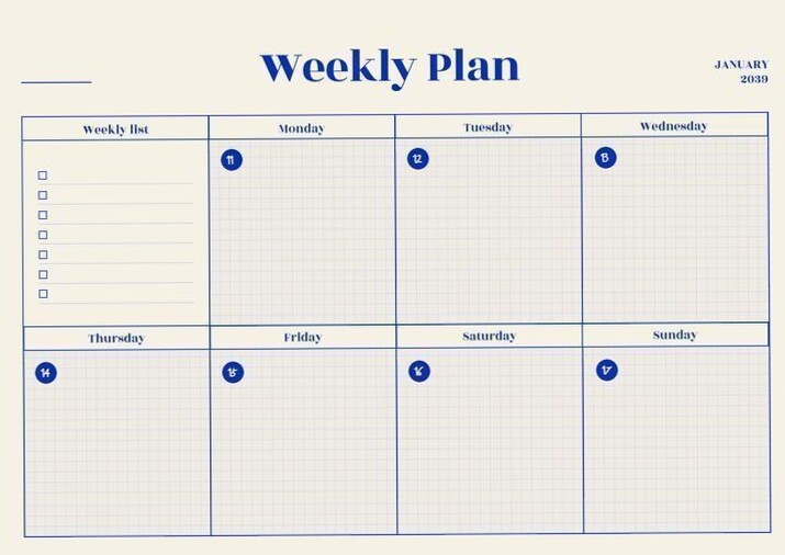 Viral Weekly Digital Planner Design — 📌 🖇️ stay inspired all year long