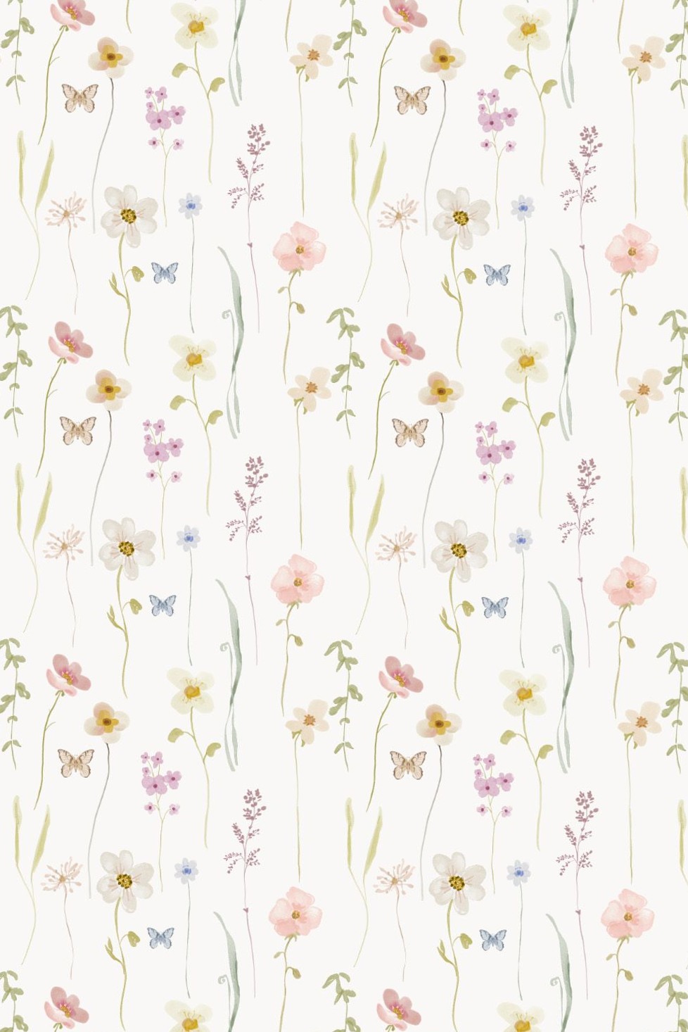 Watercolor Wildflowers — Pastel Floral Fabric Pattern — ☁️ 🕯️ dream life manifestation