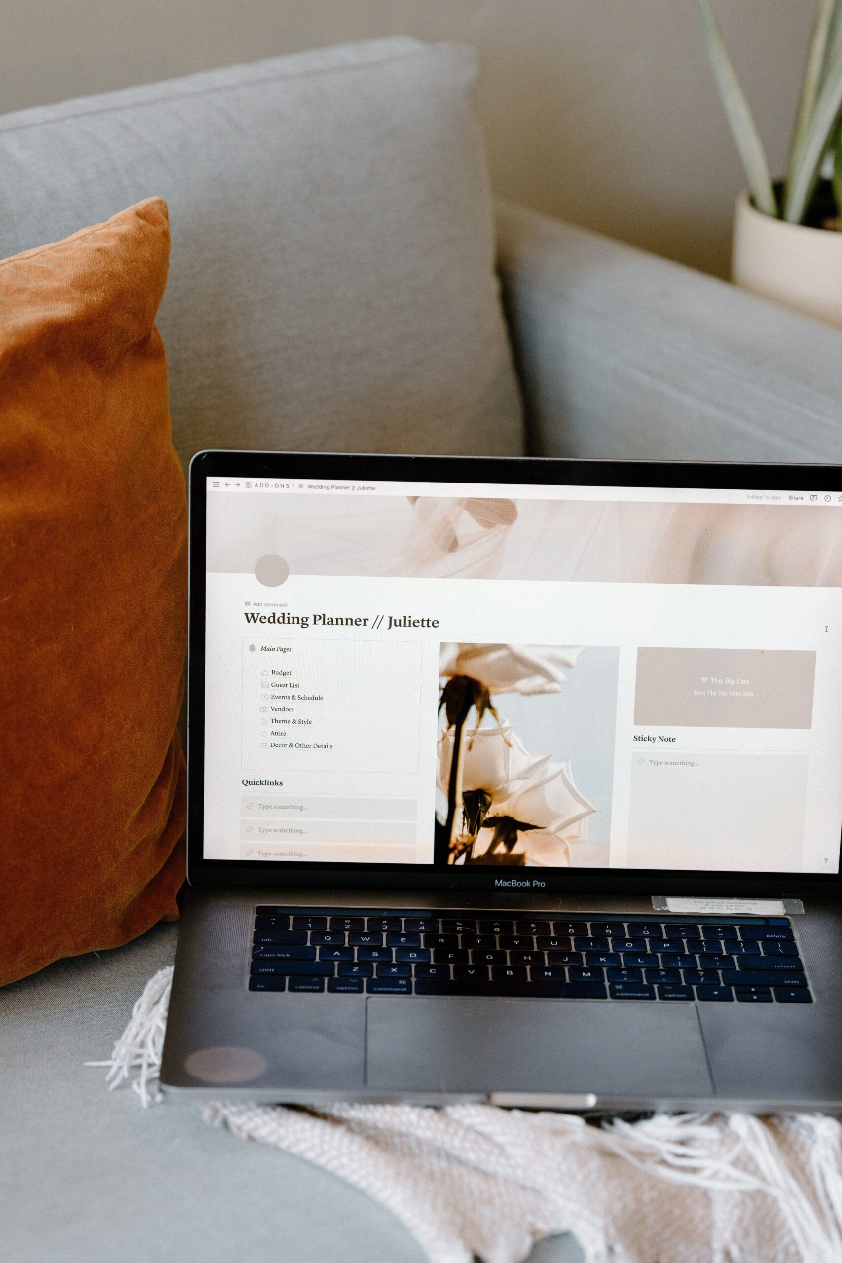 Wedding Planner Notion Template | Digital Design & Creative Tools — 👰 🥂 pro digital dashboard