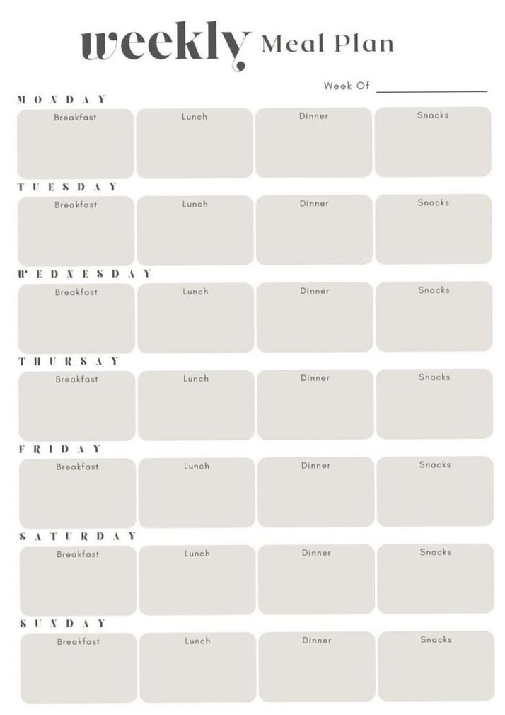 🪄 🌈 Weekly Meal Planner | Hyperlinked Recipe Journal | Meal Prep Organizer | Printable & Digital | romanticize your routine