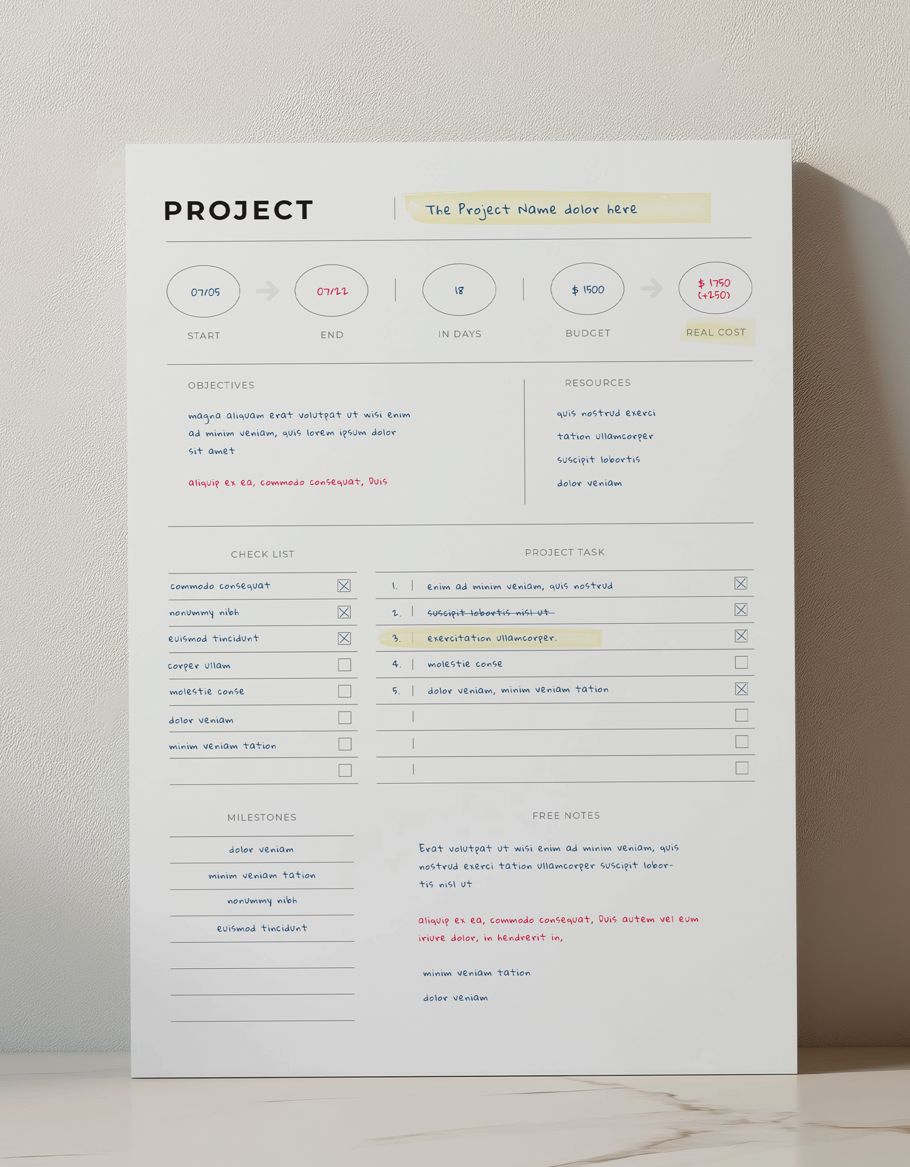 📍 🖌️ Weekly Minimalist Planner for Goals & Productivity | stay inspired all year long