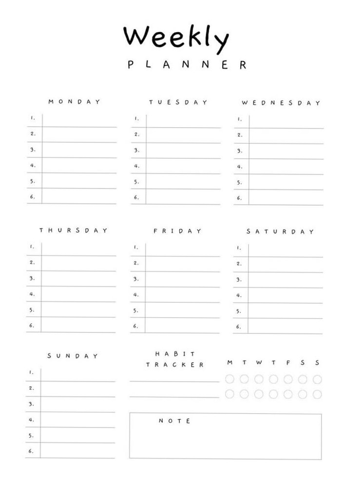 Weekly Planner Design — Etsy Digital Planner Asset — 📊 📁 romanticize your routine
