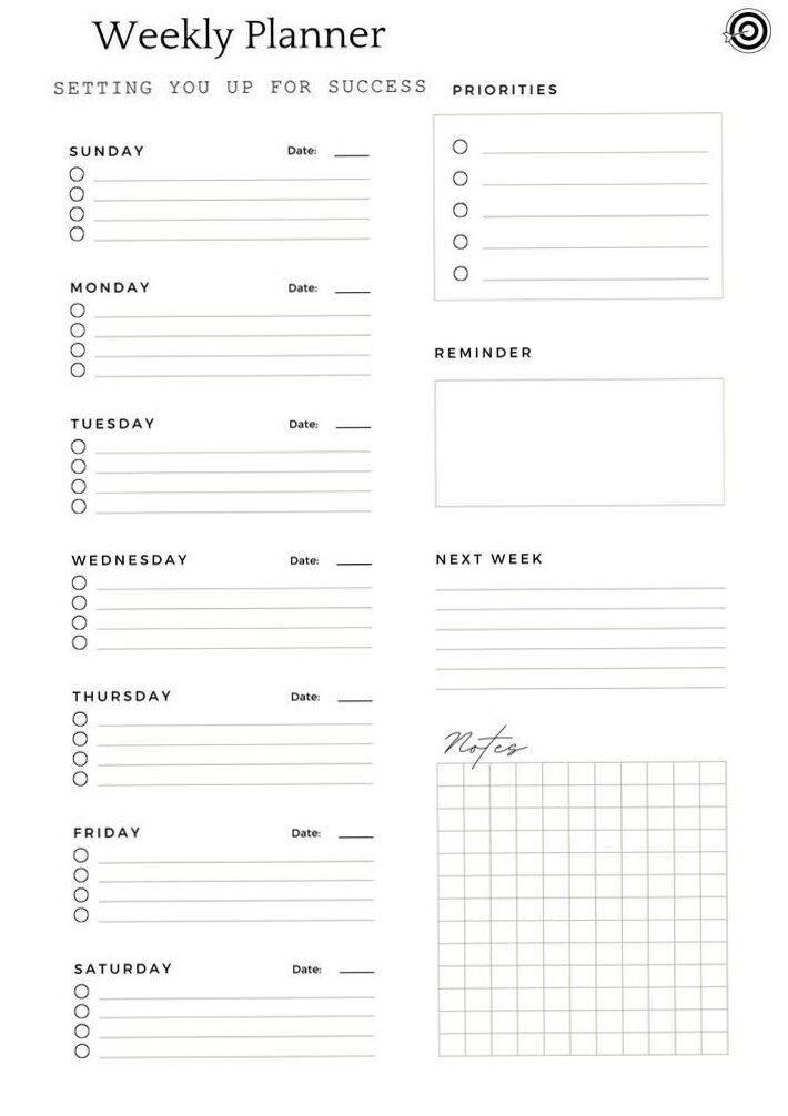 ☁️ ✨ Weekly Planner for Digital Design & Creative Productivity | secret to staying productive