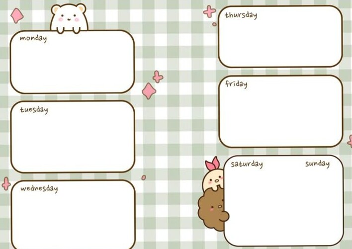 Weekly Planner Layouts for Creative Minds — 💌 🥂 romanticize your routine