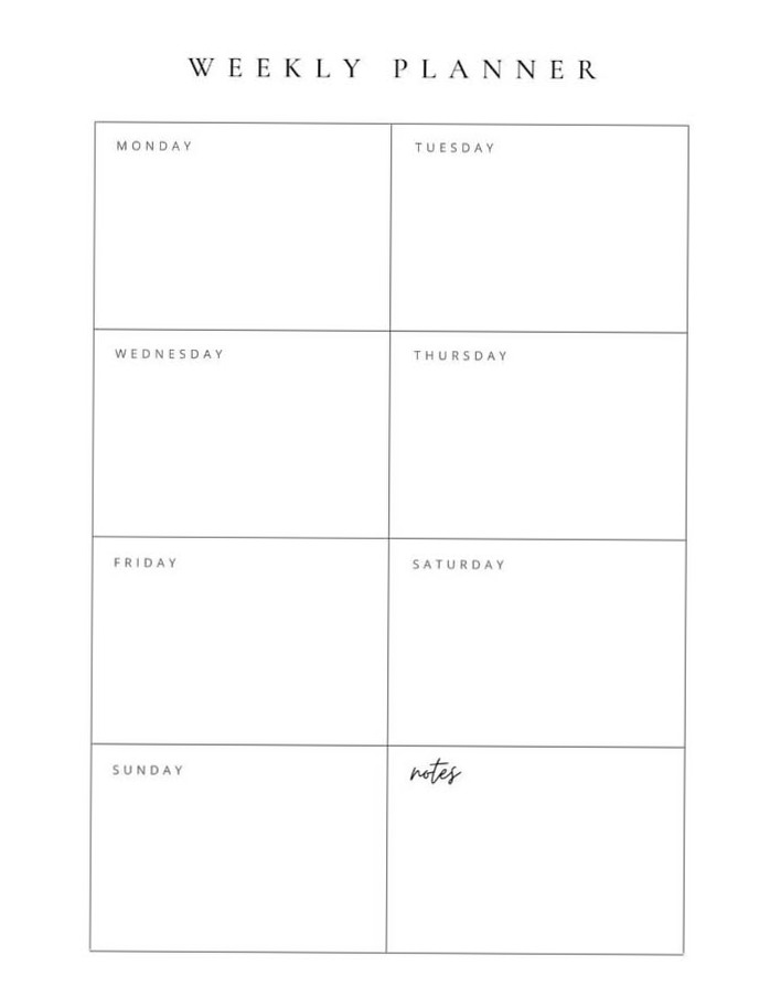 Weekly Planner Pages | Digital Design & Creative Layouts — 📁 📝 stay inspired all year long