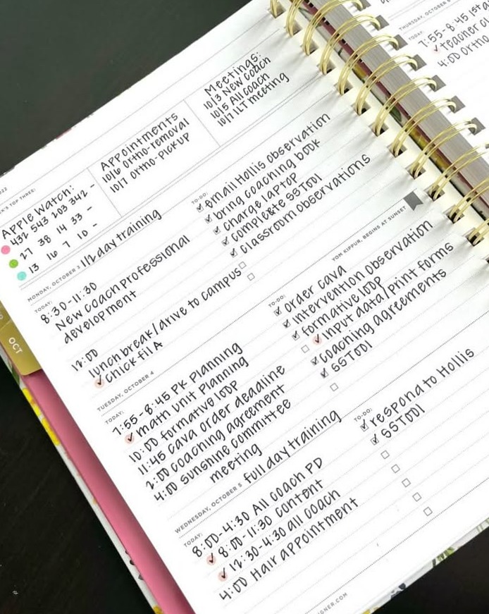 💍 🍰 Weekly Planner Pages for Creative Organization | romanticize your routine
