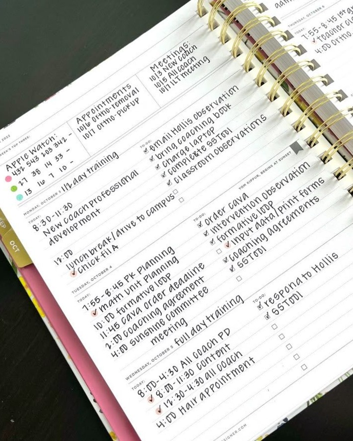 Weekly Planner Pages for Digital Design & Creativity — 🥂 🍰 secret to staying productive