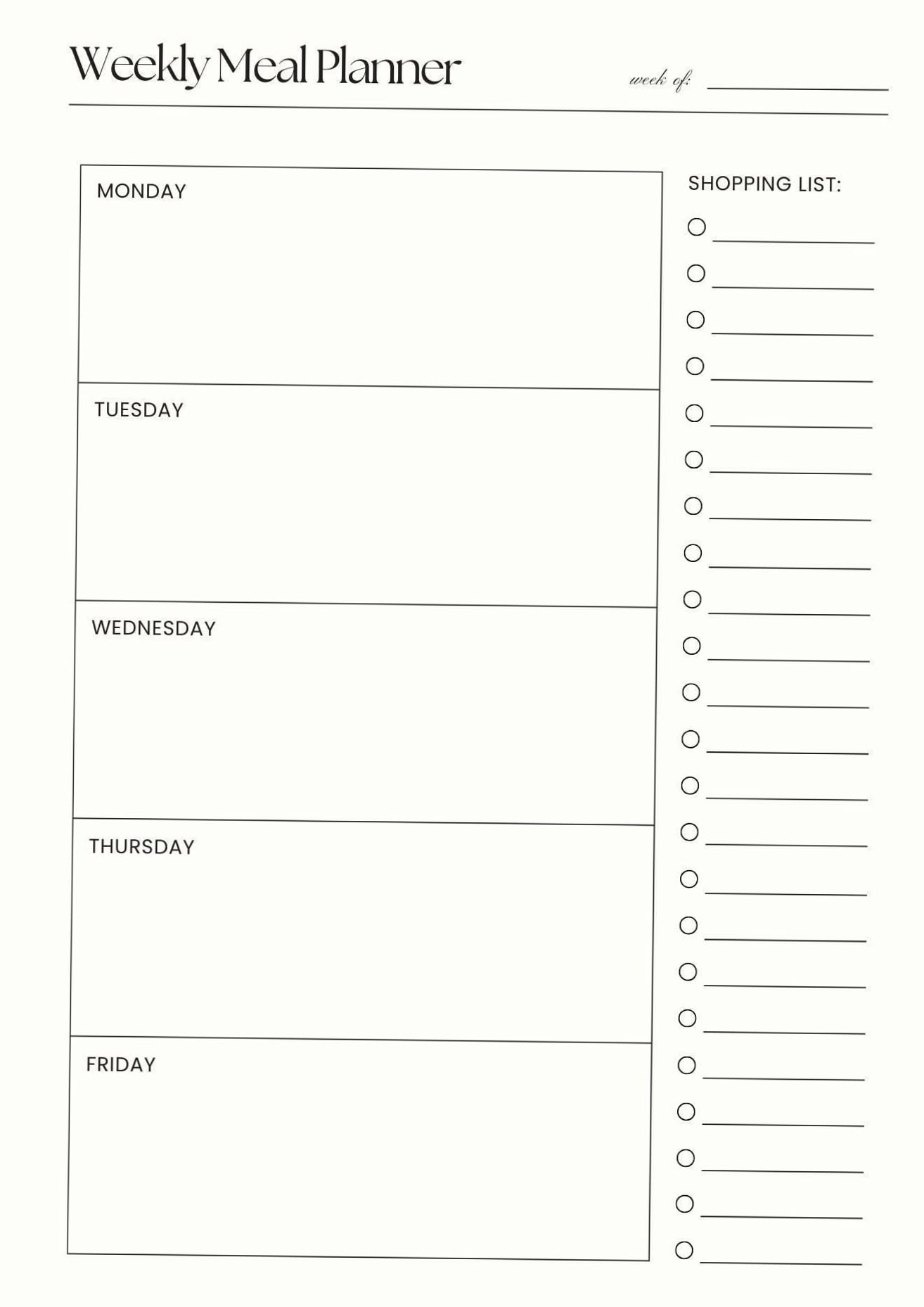 📝 🖇️ Weekly Planner Pages — Romanticize Your Routine | dream life manifestation