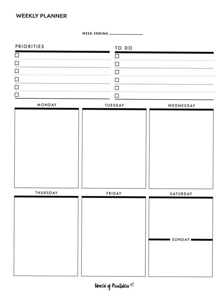 💎 📍 Weekplanner Afdrukbaar – Creatieve Productiviteit | secret to staying productive