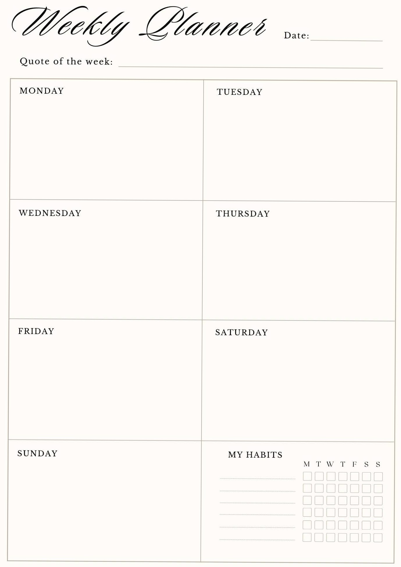 Wochenplaner 60: Digital Planner Design & Creative Assets — ✨ 🕯️ secret to staying productive